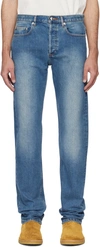 Apc Indigo New Standard Jeans In Iai Indigo