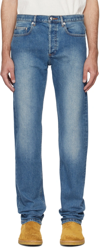 Apc Indigo New Standard Jeans In Iai Indigo