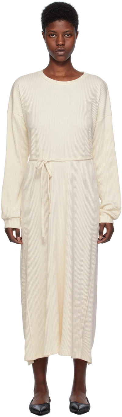 Baserange Off-white Shaw Kaftan Midi Dress In Off White