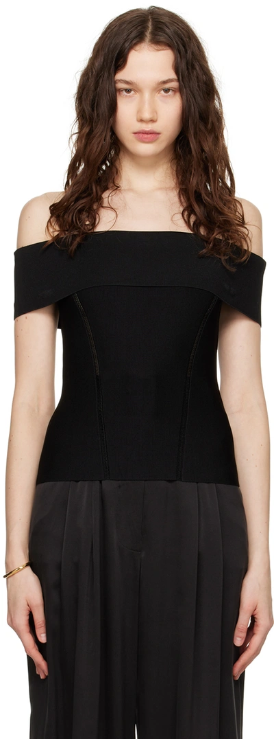 Zimmermann Black Matchmaker Blouse In Blk Black