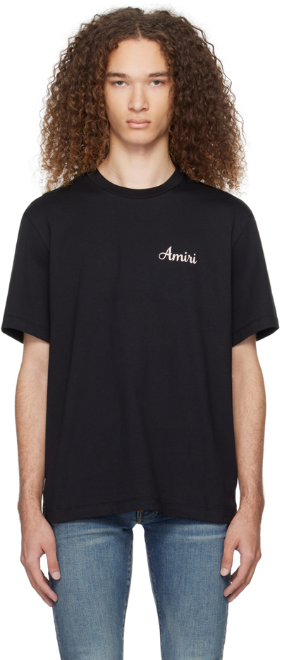 Amiri Lanesplitters棉质针织t恤 In Black
