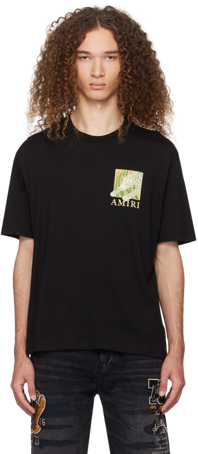 Amiri Black Leopard T-shirt