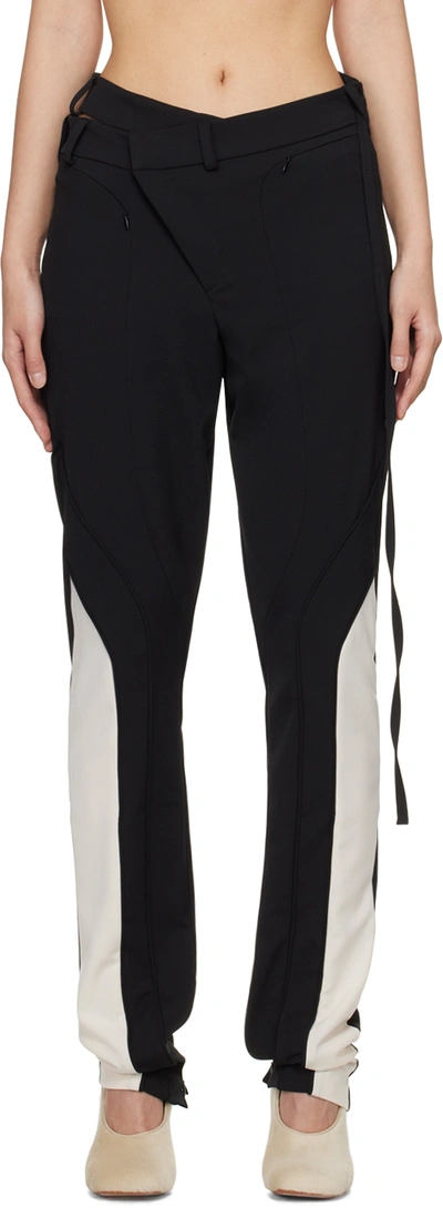 Ottolinger Asymmetric Straight-leg Trousers In Black