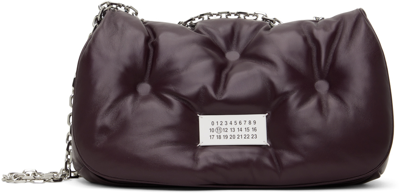 Maison Margiela Burgundy Medium Glam Slam Flap Bag In T5088 Merlot
