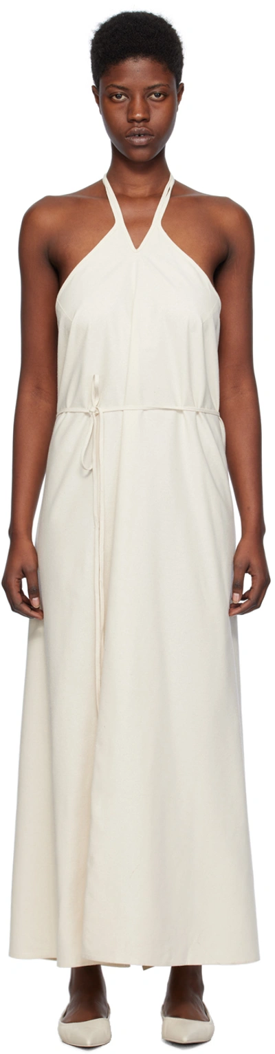 Baserange Off-white Mar Maxi Dress In Undyed