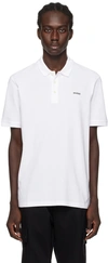 HUGO WHITE BONDED POLO