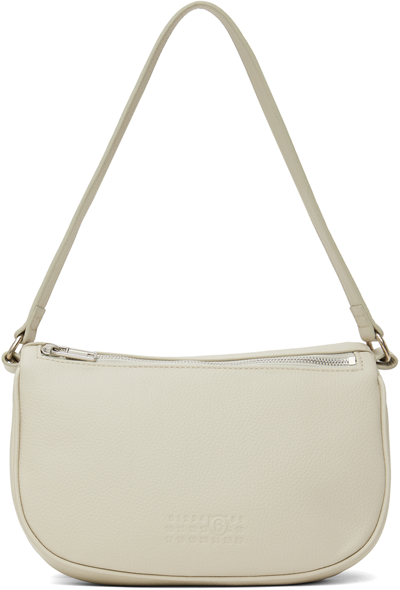 Mm6 Maison Margiela Beige Double Slouchy Shoulder Bag In T1013 Zenzero