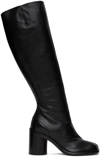 MAISON MARGIELA BLACK TABI KNEE-HIGH BOOTS