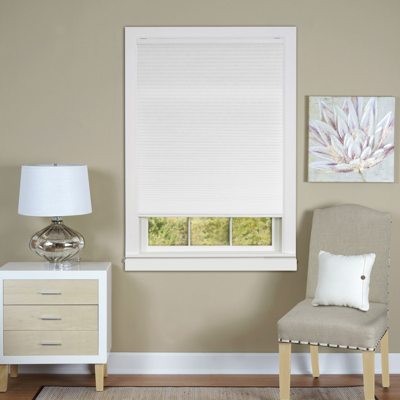 Achim Honeycomb Cellular Cordless Pleated Window Shade, 31" X 64" In White