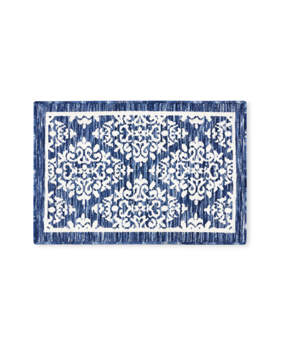Town & Country Living Everyday Walker Everwash Kitchen Mat E001 2' X 3'4" Area Rug In Navy