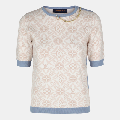 Pre-owned Louis Vuitton Women's Wool T-shirt - Beige - S