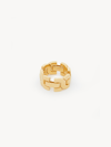 Chloé Marcie Ring Gold Size 6.75 100% Brass In Gold