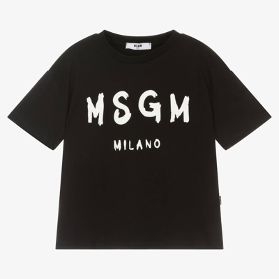 Msgm Babies'  Toddler T-shirt Black Size 6 Cotton