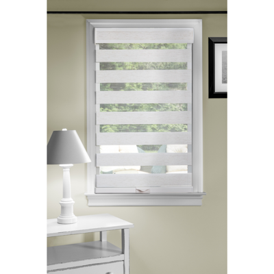 Achim Celestial Sheer Cordless Double Layered Window Shade, 35" X 72" In Linen