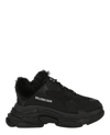 Balenciaga Triple S Low-top Sneakers In Black