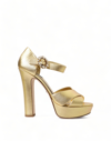 DOLCE & GABBANA Dolce & Gabbana  Crystal Ankle Strap Platform Sandals Women's Shoes