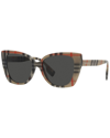 Burberry Woman Sunglass Be4393 Meryl In Brown