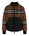Burberry Exaggerated-check Down Puffer Jacket In Brown