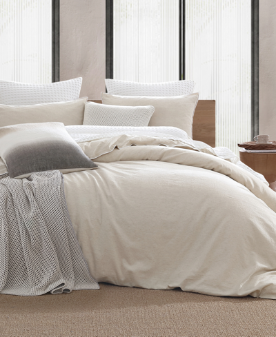 DKNY PURE WASHED LINEN 3-PIECE DUVET COVER SET, FULL/QUEEN