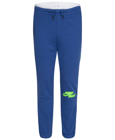 Jordan Kids' Big Boys Jumpman X Nike Pants In Dark Marina Blue