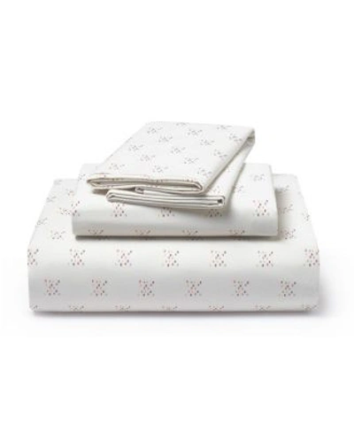 Justina Blakeney Xoxo 200 Thread Count Cotton Percale Sheet Sets In Cream