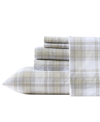 Wrangler Dayton Valley Plaid Ultra Soft Sheet Set In Beige