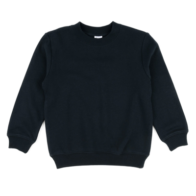 Leveret Kids Long Sleeve Sweatshirt Neutral Solid Color In Blue