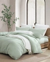 Dkny Pure Washed Linen 3 -piece Duvet Cover Set, King In Sage