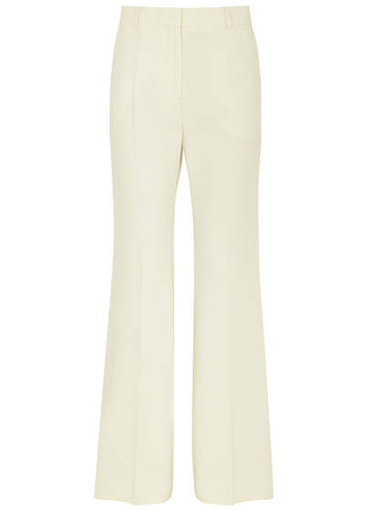 Totême Women's Wool-blend Flared Trousers In Macadamia