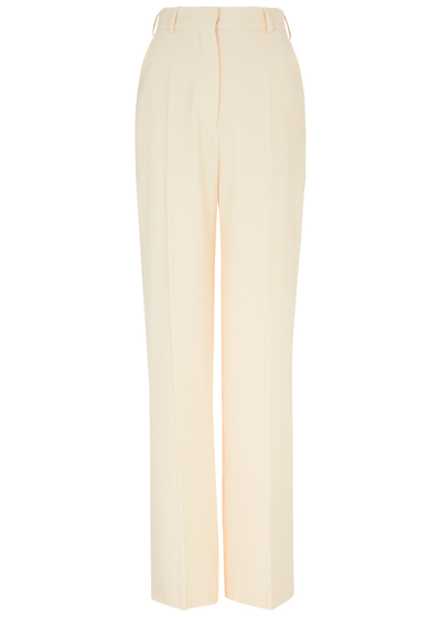Nanushka Lanai Straight-leg Trousers In Cream
