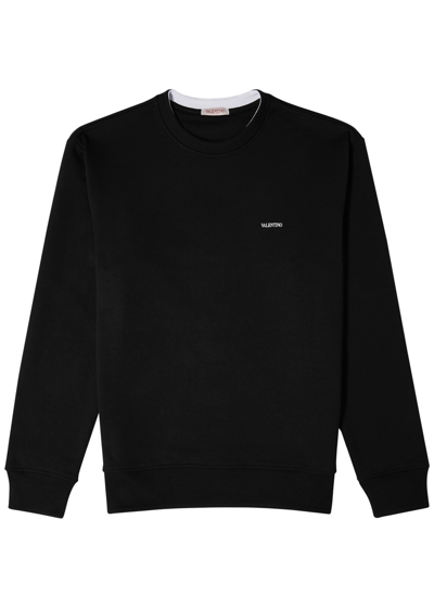 VALENTINO LOGO-PRINT COTTON SWEATSHIRT