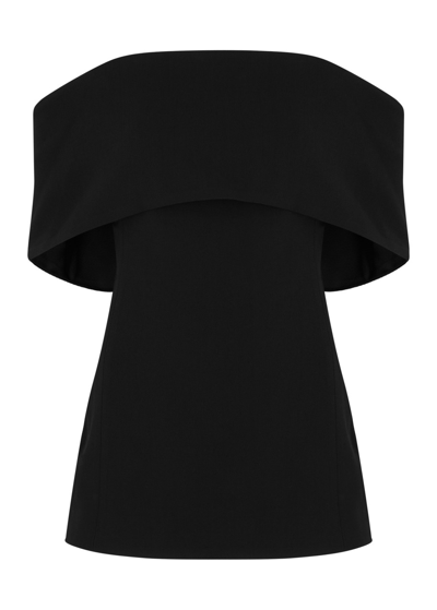 Totême Off-the-shoulder Top In Black