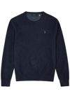 Polo Ralph Lauren Polo Pony Motif Sweater In Navy