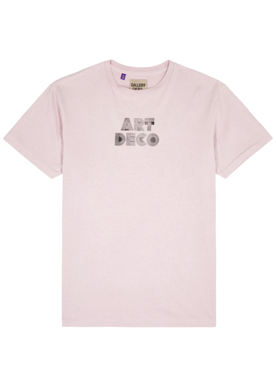 Gallery Dept. Art Deco Printed Cotton T-shirt In Lilac