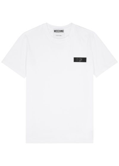 Moschino Logo Cotton T-shirt In White