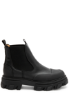 GANNI LEATHER ANKLE BOOTS