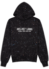 HELMUT LANG OUTER SPACE PRINTED HOODED COTTON SWEATSHIRT