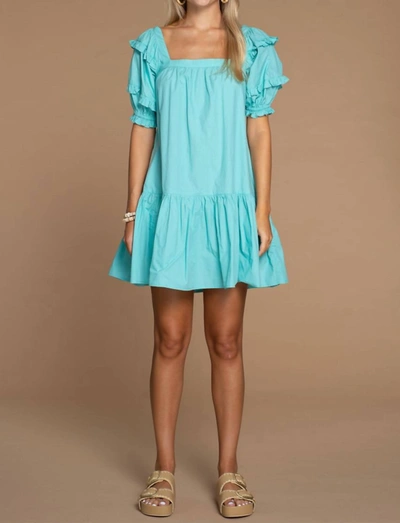 Olivia James The Label Sophie Dress In Lagoon In Blue