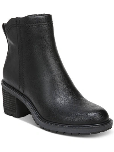 Zodiac Greyson Womens Faux Leather Booties Ankle Boots In Black