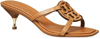 Tory Burch Geo Bombe Miller Kitten-heel Sandals In Brown