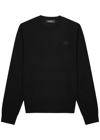 DSQUARED2 DSQUARED2 LOGO-EMBROIDERED WOOL JUMPER
