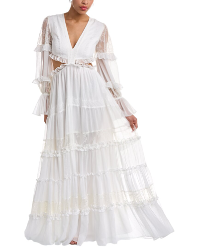 Patbo Tiered Maxi Dress In White