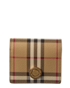 BURBERRY Burberry Vintage Check E-Canvas & Leather Wallet