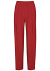 NORMA KAMALI TAPERED STRETCH-JERSEY TROUSERS