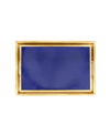Vietri Florentine Wooden Rectangular Tray - Medium In Blue