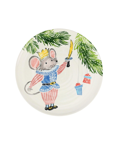 Vietri Nutcrackers Mouse King Round Platter In Multi