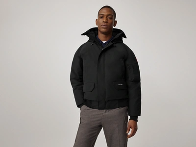 Canada Goose Chilliwack Bomber Hooded Jacket In 61 Black