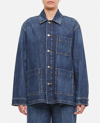 BOTTEGA VENETA INDIGO WASH DENIM OVERSHIRT