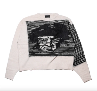 Enfants Riches Deprimes October All Over Crewneck Sweater In Oat