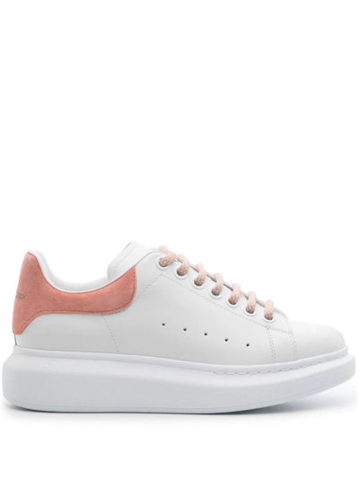 Alexander Mcqueen Color-block Low-top Sneakers In White